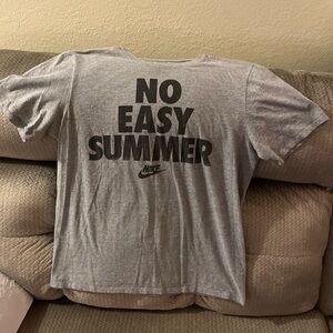 Nike Heather Gray Slogan Tee